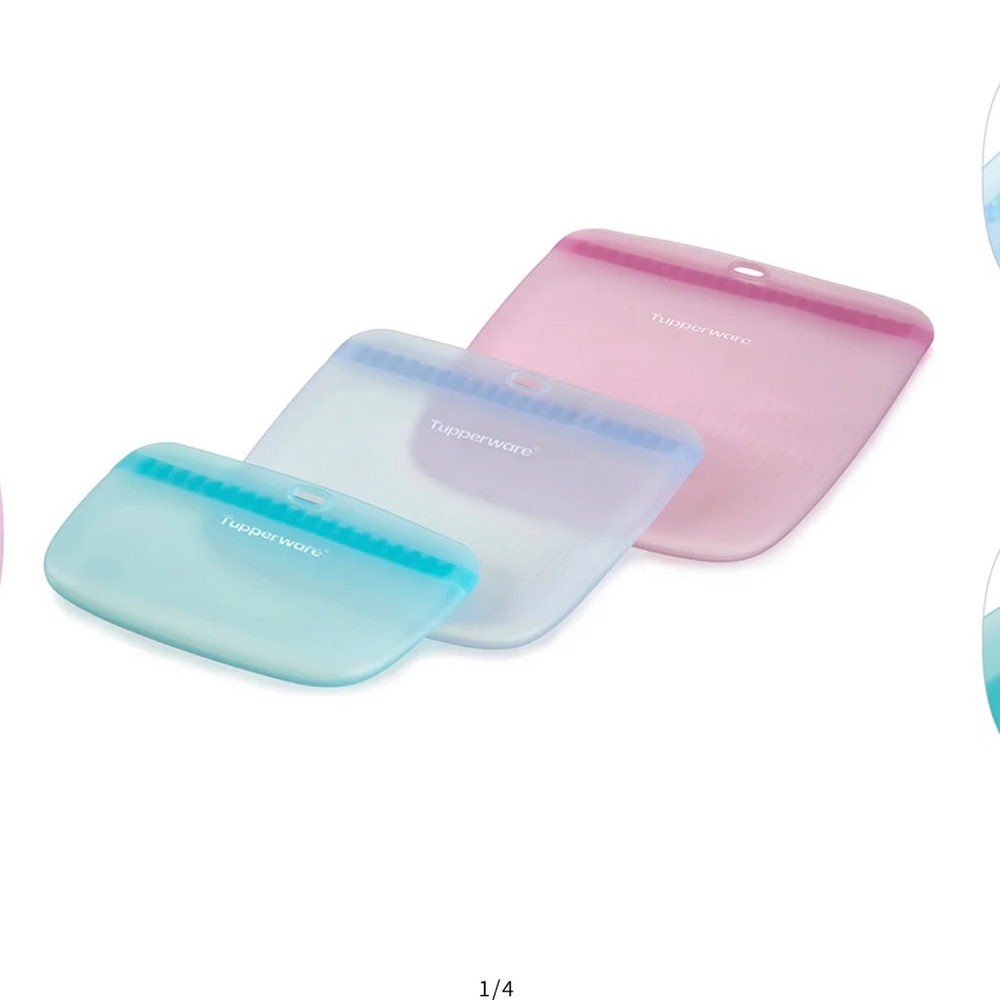 NEW TUPPERWARE THE ULTIMATE SILICONE SLIM BAG SET